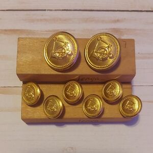 Brass Button Set